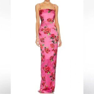 Sau Lee Sofia Dress, Size 2, Pink floral